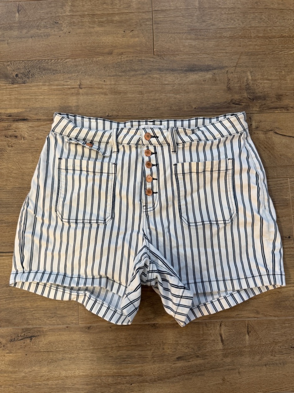 Judy Blue Striped High-Waisted Shorts
Size 2X - Picture 2 of 8